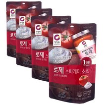 청정원 로제 스파게티 소스, 170g, 4개