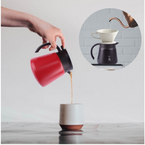 세이타 커피 티 서버포트 티포트 600ml 800ml 윤스테이 커피티포트, 500ml, 레드