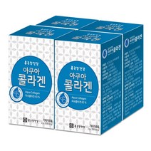 종근당건강 아쿠아 콜라겐 30포 4개, 60g