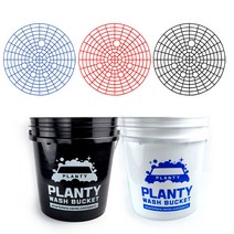 플렌티 세차 버킷 18L + 플렌티 그릿가드 물통, 02. 플렌티 세차버킷(블랙)+그릿가드(블루)