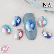 트리플 캔디스톤-1 (4개입) /영롱스톤/삼색스톤/반볼, 없음, 스톤-04