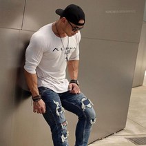 알파 짐웨어 남자머슬핏긴팔 머슬웨어 쭉티