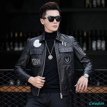 Cwadun 남성 트렌드 양가죽 프리미엄 재킷