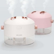 [요이따] IRIVER 듀얼 무선가습기 스윙 무드등 MH-150W, 핑크