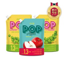 [KT알파쇼핑]자연퐁 POP 주방세제 1.3L x 3개 (2향 중 택1) + 웰치스 포도 음료 기프티콘, 애플향