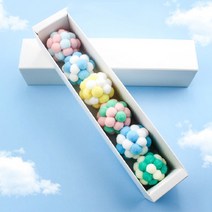 펫니멀리즘 고양이 장난감 공 사냥놀이 소리나는 양모 폼폼볼 3p 6p, 6개