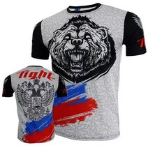 UFC 트레이닝 반팔 MMA 전투 스포츠 티셔츠 슈퍼 라이트 반팔