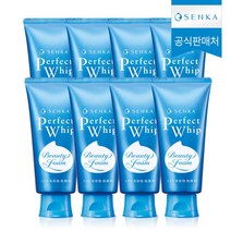 [센카] [공식]NEW 퍼펙트 휩 페이셜 워시 120g 8개, 상세 설명 참조