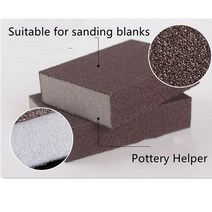 도예체험 취미 도자기 연마 도구 거친 사포 천 내마모성 세라믹 DIY 공예 2 개, 03 2PCS