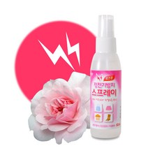리빙굿 정전기방지 스프레이 로즈향, 8개, 60ml