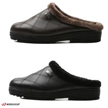 월드컵 마시모 NEW 기차표 남성 방한슬리퍼 사무실 실내화 남성슬리퍼 체크패턴 겨울 슬리퍼 [딱맞아 편한신발]