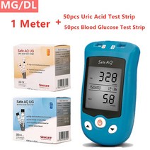 삼도상사 Sinocare 혈당 측정기 요산 테스트 키트 및 당뇨병 통풍 임산부용 안전한 AQ UG, [02] UG kit mgdl, 02 UG kit mgdl