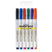 문화 넥스프로 네임펜 6색세트, 없음