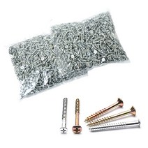 목공 목재용 4mm 접시머리 피스 나사 봉지단위, 4x25(mm) 1000ea