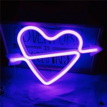 러브 네온 조명 LED 글자 러브 모양 고백 발렌타인의 제안 웨딩 파티 장식 조명 배터리 USB LED 라이트