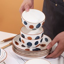 KORELAN온석 4.5 치즈 그릇 도자기 그릇 치즈 쟁반 유약 중채 도자기 쟁반 가정용 볶음 쟁반 일본식 도자기 그릇 도매, 따뜻한 돌, 2급 8인치 디스크 60개 상자당