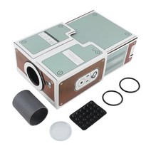 캠핑 빔프로젝터 실외 나만의 영화관 2세대 소형 DIY 스마트폰 디지털 홈 시어터 설치, 없음