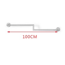 벽행거 철제행거 ㄷ자 철제행거 가로 120cm 벽고정식 옷가게 매장용 옷걸이 행거 여성의류 쇼핑몰, 나노 실버 Z써클 100 CM