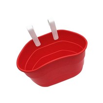 전면 자전거 바구니 탈착식 시트 쇼핑백 설치가 간편함 편안한 애완동물 캐리어 사진용 전면 여행 사이클링, 플라스틱, 빨간색