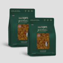 누터스가든 강아지사료 덕앤리버 독 2kg, 1kg x 2개