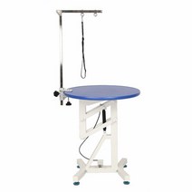 펫샵 강아지미용대 사각 전동테이블 개미용 가전용, 핑크 원형 60cm