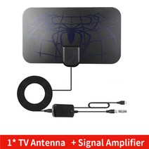 kebidumei tv 안테나 4k 8k 25db 고 이득 hd tv dtv 상자 디지털 eu 플러그 3000 마일 부스터 활성 실내 공중 평면 디자인, 안테나 및 증폭기