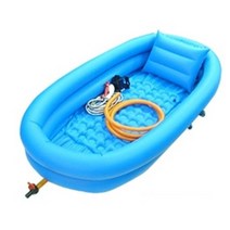 노인 환자 방문목욕 이동식 에어 튜브 욕조 성인 샤워