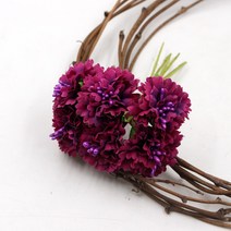 조화 6Pcs 실크 3.5cm Dendranthema 인공 꽃 결혼식 파티 홈 국화 장식 수제 꽃집 공예, 13 Deep Rose