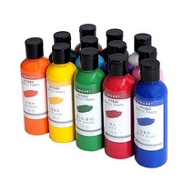 아크릴물감 대용량 100ml 지누아트 전문가용 아크릴물감세트 푸어링아트, 오렌지
