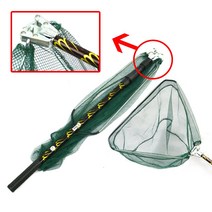 3단 스텐 바다 뜰채 뜰채망 세트 낚시뜰채 뜰망 민물 뜰채망 해루질장비 해루질 조과통, 02.삼각뜰채망세트