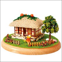 디오라마 목재 입체퍼즐 - 영공방 초가집, 단품, 단품
