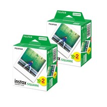 카메라 용품 Fujifilm Instax Square White Edge Black 필름 사진 용지 (10-100 pcs) SQ10 SQ6 인스턴트 카, 07 Square40sheets