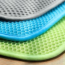 국내산 여름용 에어 메쉬 아이스 쿨방석 3컬러 그레이 블루 그린 여름용 의자방석 차량방석 미끄럼방지 논슬립 쿨매트방석 메쉬방석, 에어매쉬쿨차량방석_블루(419)