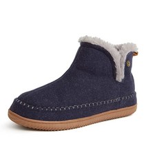 Dearfoams Alpine Brixen 실내실외 메모리 폼 컴포트 부츠 네이비 헤더