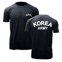 코리아아미 군인 군용 검정 반팔 티셔츠 로카 티셔츠 흰색 자수 반팔티 코리아아미티셔츠 검정라운드반팔티셔츠 검정로카ROKA반팔티 초경량반팔티 UV라운드티셔츠 쿨론반팔티 국산코오롱반팔티셔츠