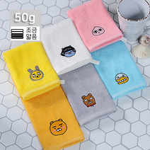 카카오 프렌즈 핸드 고리 타올 수건 타월 순면 코튼 핸드타올 어린이집 유치원 이름 캐릭터, 그레이(프로도)