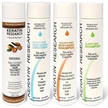 Keratin Research Complex 브라질 케라틴 헤어 아르간 오일 블로우 아웃 트리트먼트 프로페셔널 리절트 스트레이트 및 스무딩 케라티나 (LG SET) 미국직송 293