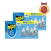 에프킬라 리퀴드 모기약 무향 리필(45일) 4개 2세트, 없음