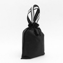 통기성과 내구성이 뛰어난 더스트백 부직포 주머니(블랙) (30cmX40cm), 단품