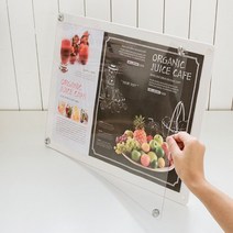사진 액자 월 프레임 홍보 광고 A3 사이즈 게시 안내 문 스탠드 꽂이 케이스 일정 공고 정리 아크릴 표시 알림 전단지 포켓 인쇄 물 판, 색상, 검정