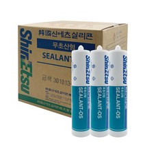 [박스판매] 신에츠 무초산OS 무초산 실리콘, 신에츠 무초산_OS (청색) 1BOX