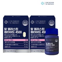 청담뉴트리션 말 엘라스틴 펩타이드 4500 500mg, 2개, 60정