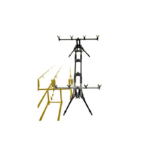 섶다리 잒시대 받침틀 장어 손낚시 낚시대 브래킷, 4구 낚시 브라켓블랙 스윙어 리튬 배터리 알람