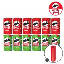 프링글스 오리지널 53g X 6개 + 프링글스 양파맛 53g X 6개 + 프링글스 트레이, 1세트
