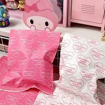 하트 봉투 포장 1p 선물 종이 2종 럭키 구디백 포장백 답례품 어린이집답례품, T0523.핑크하트럭키