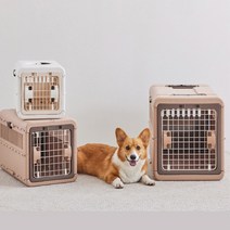 릿첼 접이식 강아지이동장 이동가방 켄넬, 접이식 이동장 L사이즈 아이보리