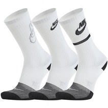 DA2401-905 나이키 Y 에브리데이 쿠션 크루 3팩 양말, 24(M)