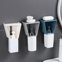 [모비딕컴퍼니] 다용도디스펜서 거품비누용케이스 세정제용기 디스펜서케이스 욕실스텐디스펜서, 잇★ 욕실 샴푸 디스펜서 비누 받침대 받침 곽 홀더 케, 잇★ 화이트