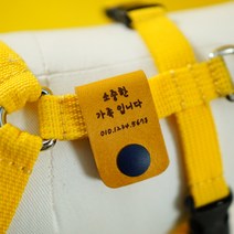 하네스인식표 가죽네임택 강아지 고양이 이름표, 1. 제주고딕, 똑딱이형 (하트), 네츄럴