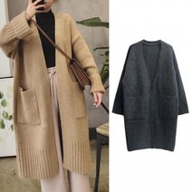 겨울 여자 여성 가을겨울 간절기 아우터 롱가디건 한 핏 로브가디건 카디건